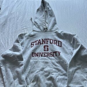 Stanford University Gray fleece Hoodie